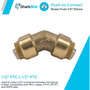 SharkBite U648LFA  1/2" x 1/2" Push-to-Connect Brass 45-Degree Elbow Image 1