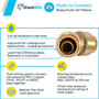 SharkBite U648LFA  1/2" x 1/2" Push-to-Connect Brass 45-Degree Elbow Image 3