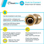 SharkBite U656LFA  3/4" x 3/4" Push-to-Connect Brass 45-Degree Elbow Image 5