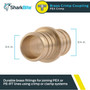 SharkBite UC016LFA  3/4" x 3/4" Barbed Brass Coupler for PEX Image 1