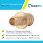 SharkBite UC058LFA  1/2" x 3/4" Barbed Brass Reducing Coupler for PEX Image 3