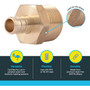 SharkBite UC116LFA   1/2" Barb x 3/4" MNPT Brass Male Connector for PEX Image 2