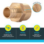 SharkBite UC134LFA  3/4" Barb x 3/4" MNPT Brass Male Connector for PEX Image 2