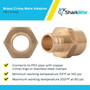 SharkBite UC134LFA  3/4" Barb x 3/4" MNPT Brass Male Connector for PEX Image 3