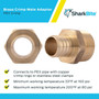 SharkBite UC140LFA  1" Barb x 1" MNPT Brass Male Connector for PEX Image 3