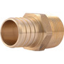 SharkBite UC142LFA  1" Barb x 3/4" MNPT Brass Male Connector for PEX Image 0