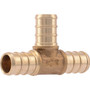 SharkBite UC362LFA  1/2" x 1/2" x 1/2" Barbed Brass Tee for PEX Image 0