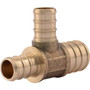 SharkBite UC454LFA   3/4" x 1/2" x 1/2" Barbed Brass Reducing Tee for PEX Image 0
