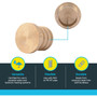 SharkBite UC518LFA  3/4" Barb Brass End Plug for PEX Image 2
