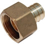 SharkBite UC530LFA  3/4" Barb x 3/4" NPSM Brass Swivel Adapter for PEX Image 1