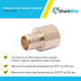 SharkBite UC606LFA  3/4" Barb x 3/4" Female Brass Sweat Adapter for PEX to Copper Pipe Image 4