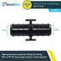 SharkBite UP008A5  1/2" x 1/2" Barbed Poly Coupler for PEX - 5 per Package Image 1