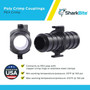 SharkBite UP008A5  1/2" x 1/2" Barbed Poly Coupler for PEX - 5 per Package Image 3