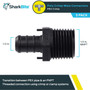 SharkBite UP120A5  1/2" Barb x 1/2" MNPT Poly Male Connector for PEX - 5 per Package Image 1