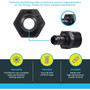 SharkBite UP120A5  1/2" Barb x 1/2" MNPT Poly Male Connector for PEX - 5 per Package Image 2