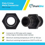 SharkBite UP138A  3/4" Barb x 1/2" MNPT Poly Male Connector for PEX Image 3