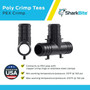 SharkBite UP374A5  1" x 1" x 1" Barbed Poly Tee for PEX - 5 per Package Image 3