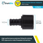 SharkBite UP526A5  1/2" Barb x 1/2" NPSM Poly Swivel Adapter for PEX -  5 per Package Image 1
