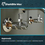 SharkBite Max UR23036  1/2" Push-to-Connect x 3/8" Compression Angle Stop Valve Image 5