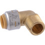 SharkBite Max UR280A  1/2" Push-to-Connect x 1/2" MNPT Brass Male Adapter 90 Degree Elbow for PEX Image 0