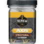 Screw Products 30123-29  AXIS #8 x 1" (T20-Drive) ZYTEC XT General Exterior Structural Wood Screws - 5-lb Jar (approx. 1281) Image 1