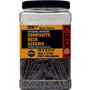 Screw Products CD234DB350  C-Deck #10 x 2-3/4" (T20-Drive) Composite Deck Screws in Desert Bronze - 350 per Jar Image 1