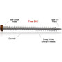 Screw Products CD234DB350  C-Deck #10 x 2-3/4" (T20-Drive) Composite Deck Screws in Desert Bronze - 350 per Jar Image 2