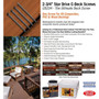 Screw Products CD234FT75  C-Deck #10 x 2-3/4" (T20-Drive) Composite Deck Screws in Flint - 75 per Jar Image 3