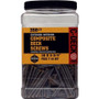 Screw Products CD234PG350  C-Deck #10 x 2-3/4" (T20-Drive) Composite Deck Screws in Pebble Grey - 350 per Jar Image 1