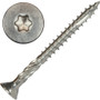 Screw Products 30133  AXIS #9 x 2" (T20-Drive) 300 Series Stainless Steel Structural Wood Screws - 1-lb Jar (approx. 113) Image 0