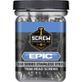 Screw Products 30147  EPIC #9 x 2-1/2" (T20-Drive) 300 Series Stainless Steel Trim Head Screws - 1-lb Jar (approx. 92) Image 1