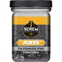 Screw Products 30334  AXIS #10 x 3" (T20-Drive) 316 Stainless Steel Structural Wood Screws - 1-lb Jar (approx. 60) Image 1