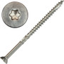 Screw Products 30340  AXIS #10 x 3-1/2" (T20-Drive) 300 Series Stainless Steel Structural Wood Screws - 1-lb Jar Image 0