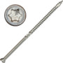 Screw Products 30439  EPIC #9 x 4" (T20-Drive) 300 Series Stainless Steel Trim Head Screws - 1-lb Jar (approx. 60) Image 0