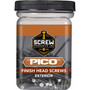 Screw Products 30107-12-WHIT  PICO #8 x 1-5/8" (Tx15-Drive) ZYTEC GX General Exterior White Painted Finish Head Wood Screws - 1-lb Jar (approx. 206) Image 1