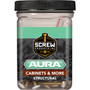 Screw Products 30154-12-WHIT  AURA #10 x 2-1/2" (T20-Drive) ZYTEC GX Exterior Screws with White Painted Heads for Cabinetry & More - 1-lb Jar (approx. 65) Image 1