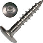 Screw Products 30158  AURA #10 x 1" (T20-Drive) 300 Series Stainless Steel Screws for Cabinetry & More - 1-lb Jar (approx. 136) Image 0