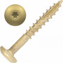 Screw Products 30174-12  AURA #8 x 1-1/4" (T20-Drive) ZYTEC GX Exterior Screws for Cabinetry & More - 5-lb Jar (approx. 938) Image 0