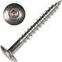 Screw Products 30491  AURA #10 x 1-1/2" (T20-Drive) 300 Series Stainless Steel Screws for Cabinetry & More - 1-lb Jar (approx. 99) Image 0