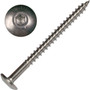 Screw Products 30499  AURA #10 x 2-1/2" (T20-Drive) 300 Series Stainless Steel Screws for Cabinetry & More - 1-lb Jar (approx. 71) Image 0