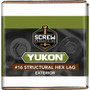 Screw Products 30704  YUKON #16 x 4" Exterior - 5/16 Hex Head Structural Lag Screws - 50 Individually Tagged per Package Image 1