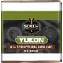 Screw Products 30709  YUKON #16 x 6" Exterior - 5/16 Hex Head Structural Lag Screws - 50 Individually Tagged per Package Image 1