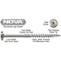Screw Products 30929  NOVA #16 x 4" (T30-Drive) 316 Stainless Steel Structural Lag Screws - 50 Individually Tagged per Package Image 3