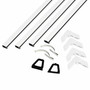 Phifer 3021672  5/16" x 48" White Aluminum Screen Frame Kit  Image 0