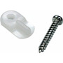Phifer 3046981  Screen/Storm Door Turn Button Panel Clip Clear Plastic - 8 per Package Image 0
