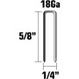 Metabo HPT 11100SHPT  5/8" x 18 Gauge 1/4" Crown Electro Galvanized Chisel Point Finish Staples - 5000 per Box Image 1
