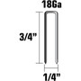 Metabo HPT 11101SHPT  3/4" x 18 Gauge 1/4" Crown Electro Galvanized Chisel Point Finish Staples - 5000 per Box Image 1