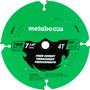 Metabo HPT 115761M  7-1/4" x 4T Fiber Cement Circular Saw Blade Image 0