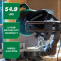 Metabo HPT C12RSH3  12" Dual Bevel Sliding Compound Miter Saw with 15 Amp Motor Image 1