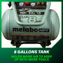Metabo HPT EC1315S  The TANK 8-Gallon Trolley Air Compressor Image 8